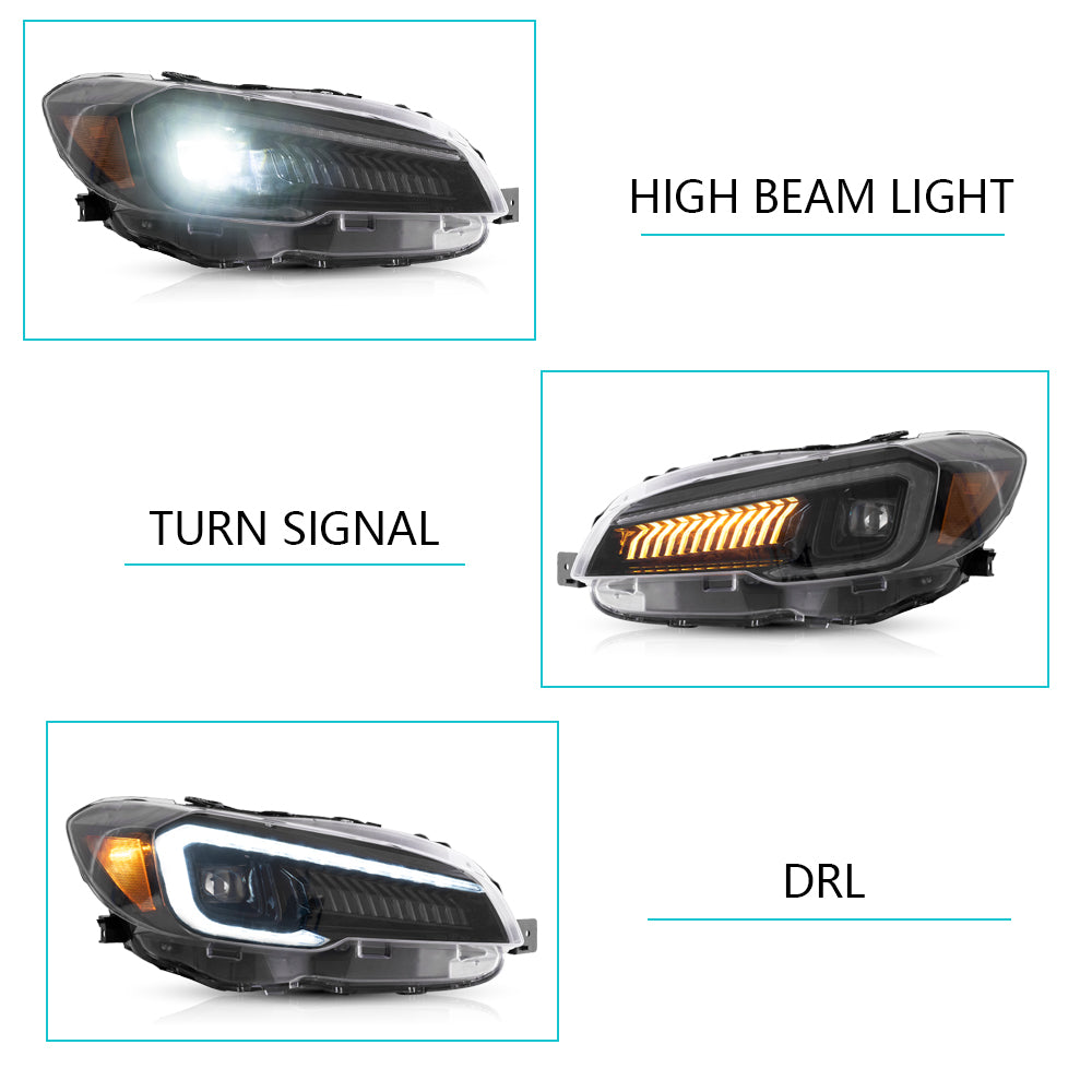 Vland LED Projector Headlights Fit For Subaru WRX 2015-2021