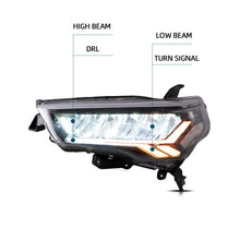 Charger l'image dans la galerie, VLAND LED Reflective bowl Headlights For 2014-2024 Toyota 4Runner