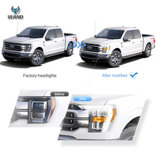 Carregar imagem no visualizador da galeria, 21-23 Ford F150 14th Gen Vland LED Reflection Bowl HeadLights Chrome