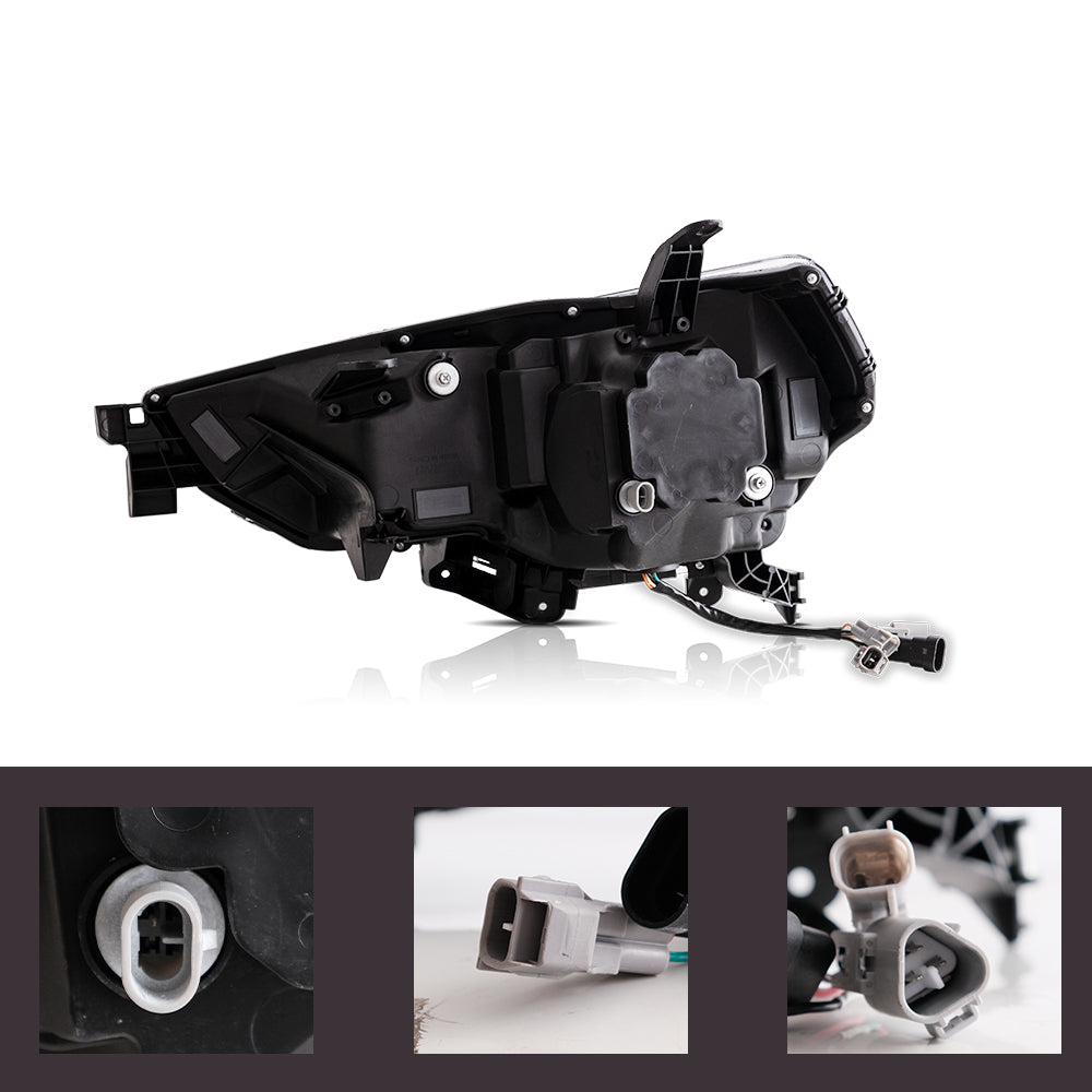 Vland Carlamp LED Projector Headlights For 2014-2024 Toyota 4Runner