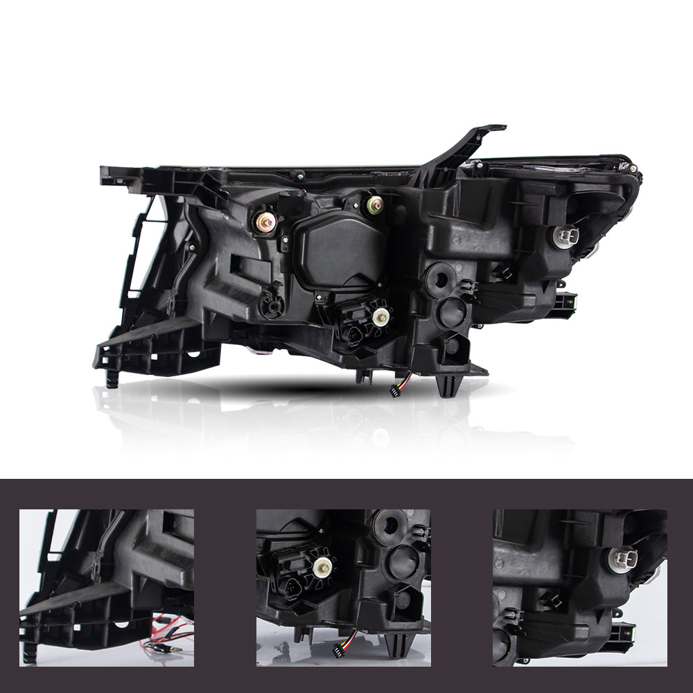 Vland Carlamp LED Projector Headlights for Toyota Land Crusier Prado 2016-2021 | Vland