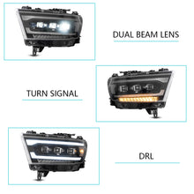 Load image into Gallery viewer, Vland Carlamp  LED Matrix Projector Headlights For Dodge RAM 1500 2019-2024