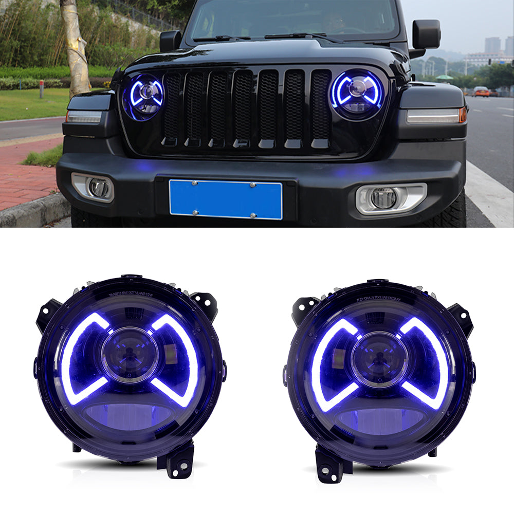Headlight For Jeep Wrangler 2018-2019