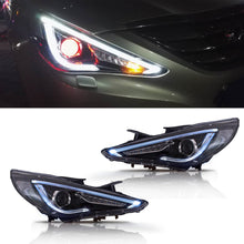 Charger l'image dans la galerie, Vland Carlamp Dual Beam Sequential Headlights For Hyundai Sonata 2011-2014  Q5 (Bulbs Not Included)