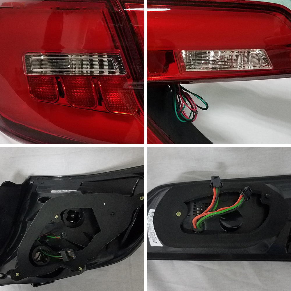 Vland Carlamp LED Tail Lights For Toyota Camry  2012-2014 Red Lens