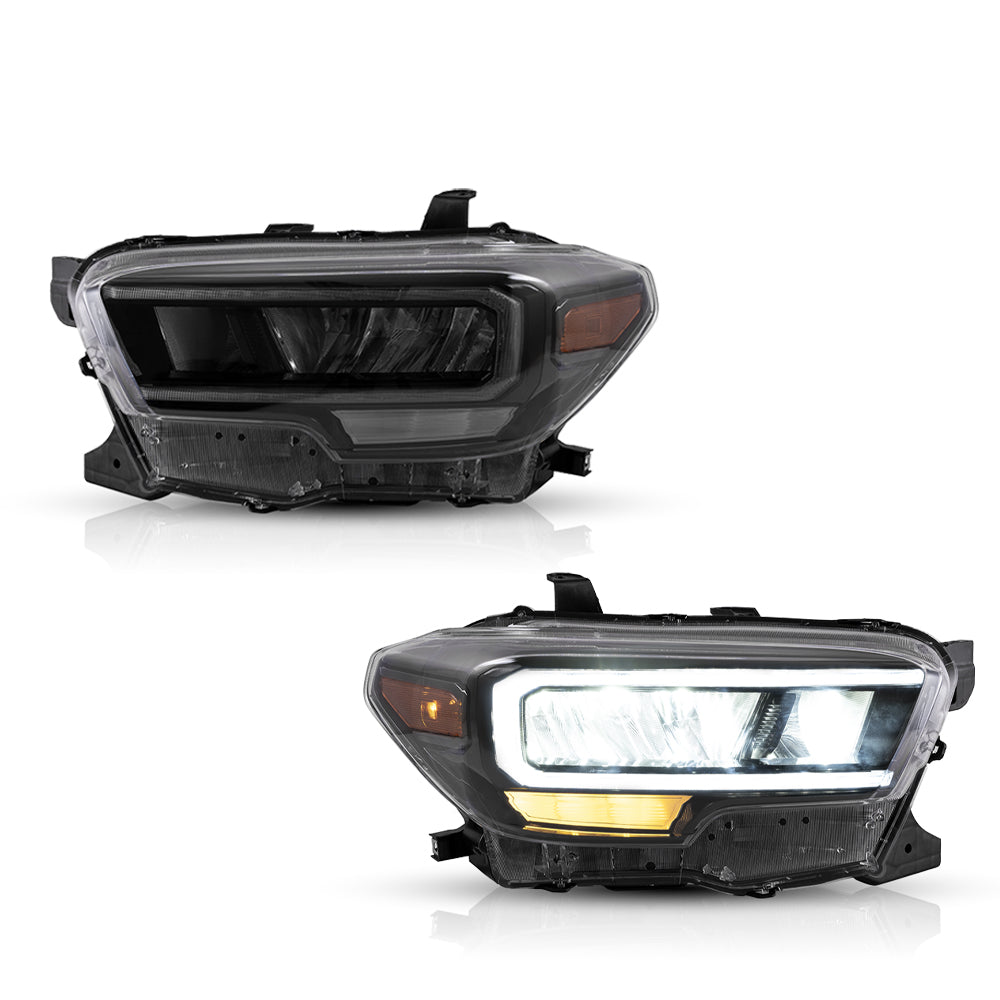 Projektor matrycowy Vland Carlamp i pełne reflektory LED do Toyoty Tacoma 2016-UP