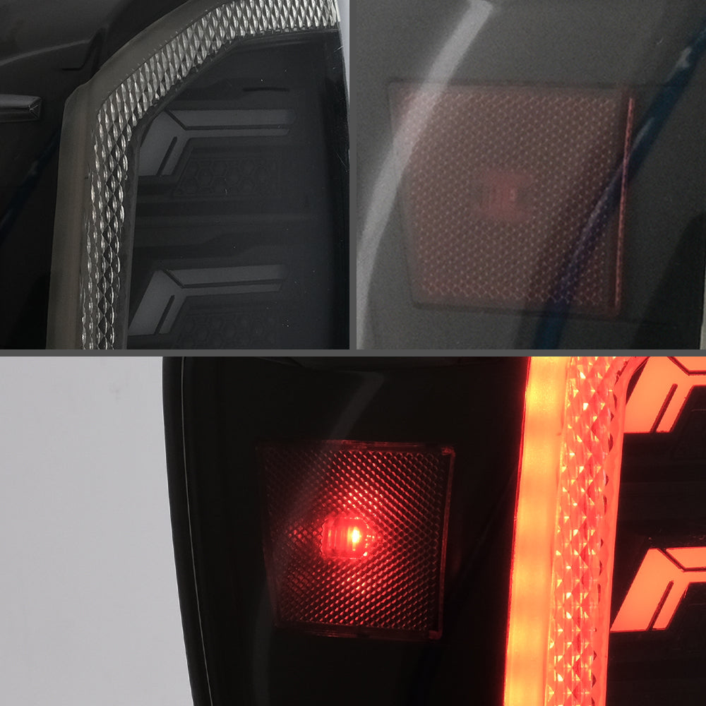 Vland Carlamp LED Smoked Taillights For 2016-2022 Toyota Tacoma TRD Off Road, SR5, SR, TRD Pro, TRD Sport, Limited