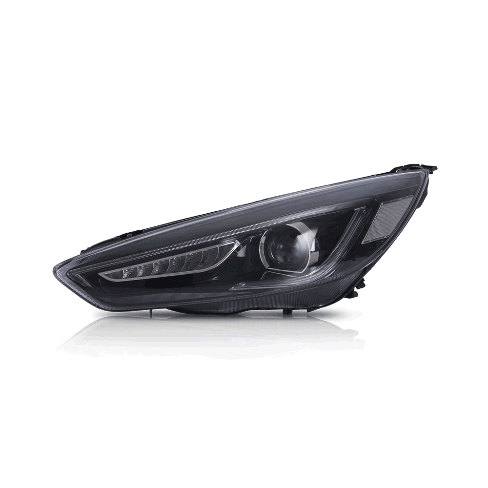 15-18 Ford Focus MK3 ST RS Vland Dual Beam Projektorscheinwerfer Schwarz