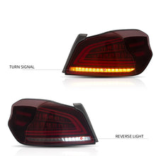 Cargar imagen en el visor de la galería, Full LED Subaru Wrx Tail Lights 2015-2019 ABS, PMMA, GLASS Material