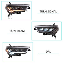 Cargar imagen en el visor de la galería, Vland Carlamp LED Projector Headlights For 2014-2024 Toyota 4Runner