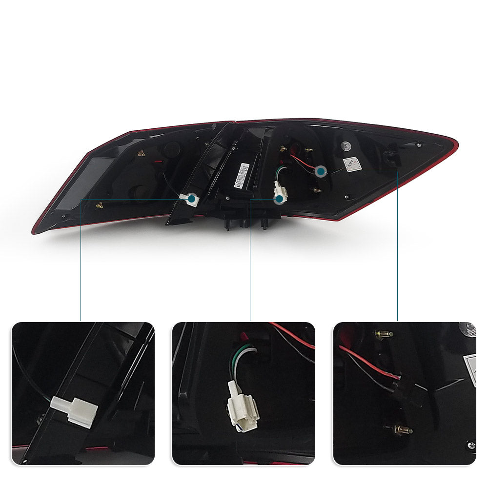 VLAND Full LED Sequential Tail Lights For Honda Accord 2013-2015 ABS PMMA GLASS Material