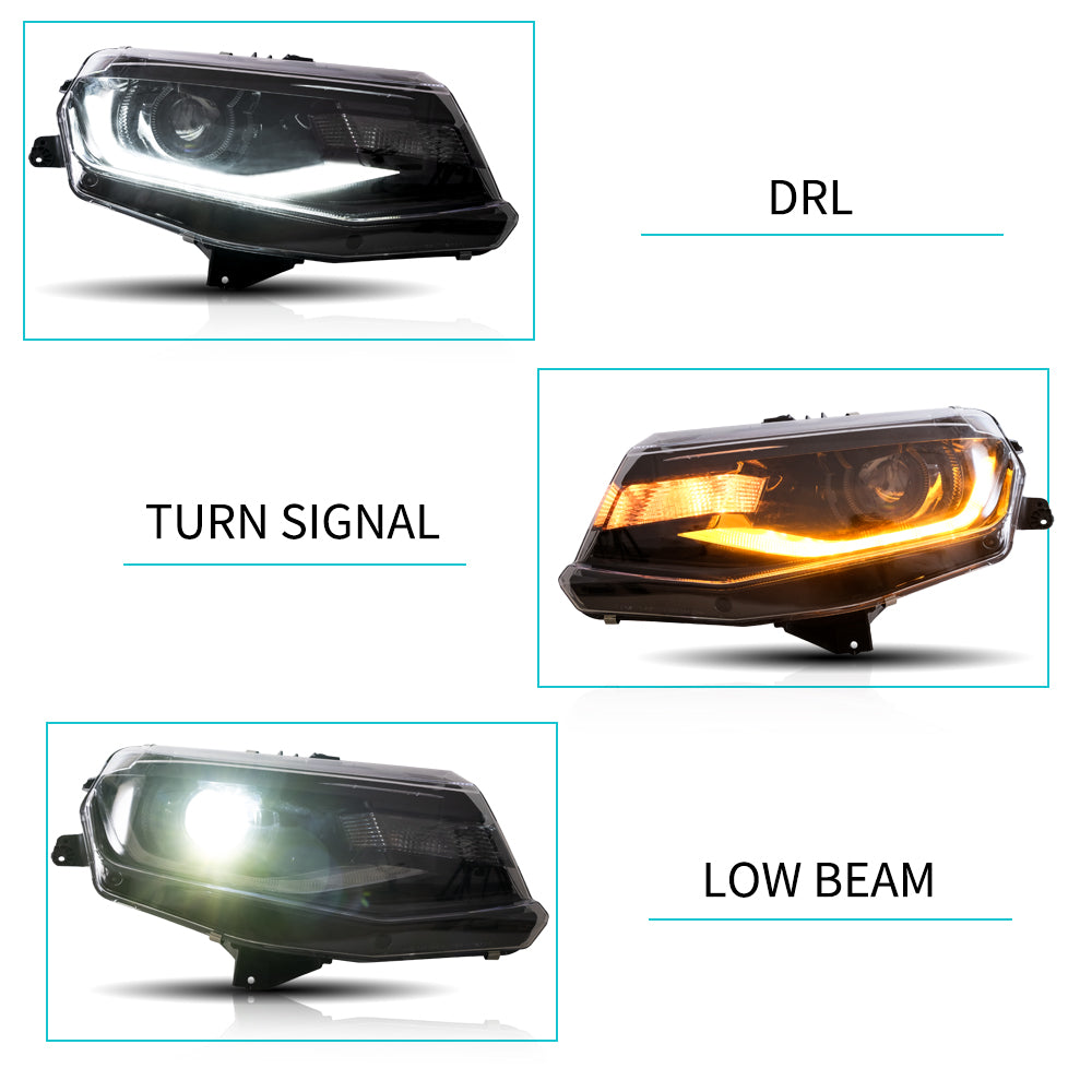 LED Projector Headlights For Chevrolet / Chevy Camaro