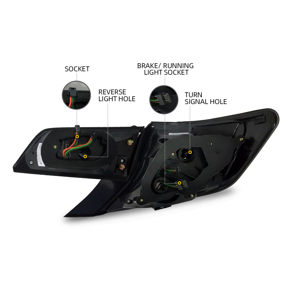 2012-2014 Toyota Camry Smoked Lens Tail Lights