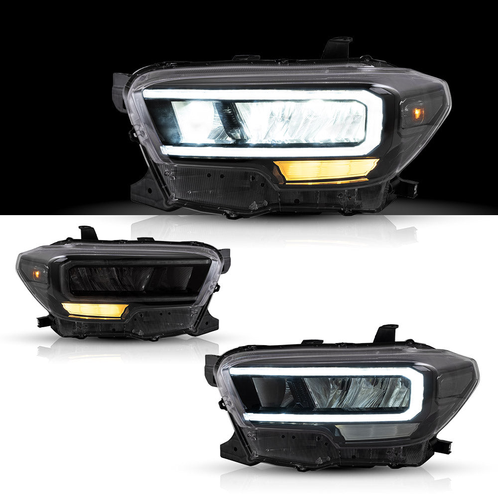 Projektor matrycowy Vland Carlamp i pełne reflektory LED do Toyoty Tacoma 2016-UP