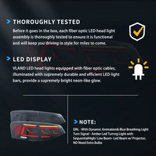 Carica l'immagine nel visualizzatore di Gallery, 15-18 Volkswagen Jetta 6th Gen (A6) Vland II LED Tail Lights With Dynamic Welcome Lighting