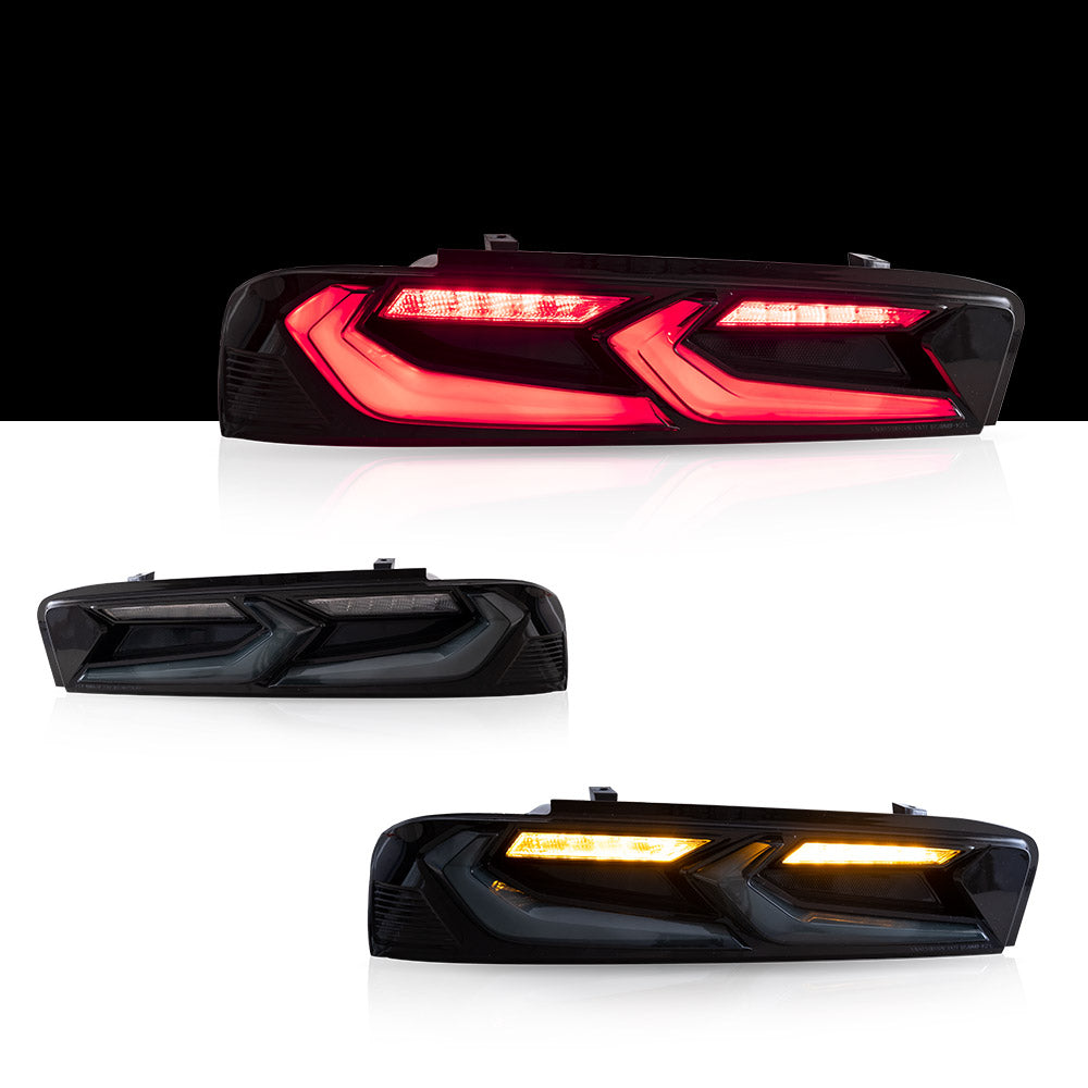 2016-2018 Chevrolet Chevy Camaro Tail Lights With amber turn signal