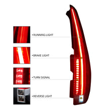Load image into Gallery viewer, Vland Carlamp LED Tail Lights For 2007-2014 Cadillac Escalade Clear Lens