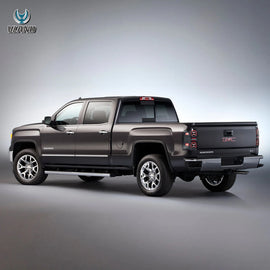 07-13 Chevrolet Silverado 1500 2500HD 3500HD & 07-14 GMC Sierra (Denali) 3500HD Dually Vland LED III Tail Lights With Red Turn Signal Clear