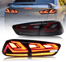 Charger l'image dans la galerie, Full LED Tail Lights For Mitsubishi Lancer EVO X 2008-2018 With Sequential Turn Signal