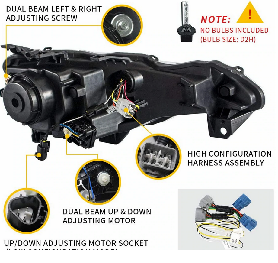 2012–2021 Vland frs/brz/86 Scheinwerfer und Rücklichter