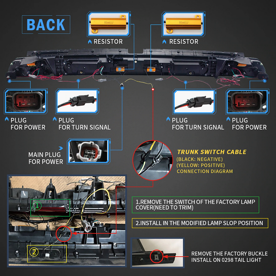 Headlights And Tail Lights For Dodge Challenger 2008-2014