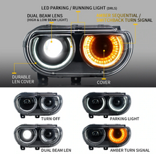 Charger l'image dans la galerie, Headlights And Tail Lights For Dodge Challenger 2008-2014