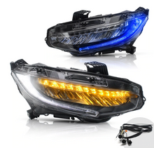 Carica l'immagine nel visualizzatore di Gallery, Vland 16-21 Honda Civic Full LED Headlights