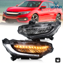 Carica l'immagine nel visualizzatore di Gallery, Vland 16-21 Honda Civic Full LED Headlights