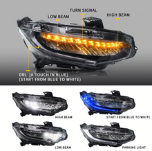 Carica l'immagine nel visualizzatore di Gallery, Vland 16-21 Honda Civic Full LED Headlights
