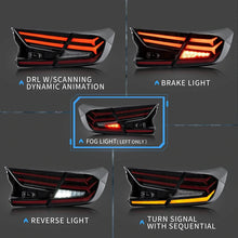 Laden Sie das Bild in den Galerie-Viewer, Vland Carlamp Voll-LED-Rückleuchten für Honda Accord 10. Generation 2018–2021
