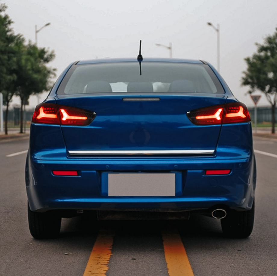 Vland Carlamp LED Tail Lights For Mitsubishi Lancer EVO X 2008-2018 With Sequential Turn Signal
