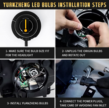 Carica l'immagine nel visualizzatore di Gallery, Vland 2PCs D2S/H7/9005 LED Headlight Bulbs 6000K Super Bright