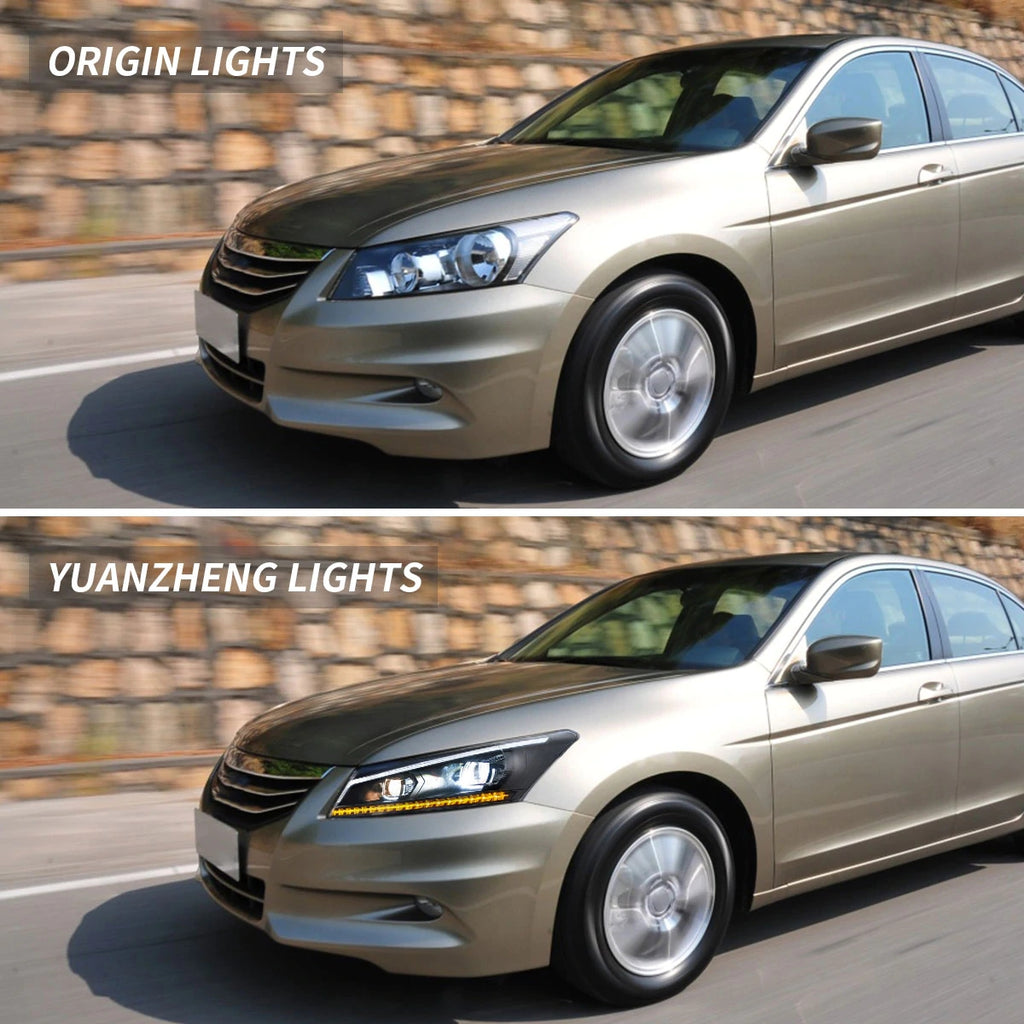 Vland Carlamp Dual Beam Headlights For Honda Accord 2008-2012