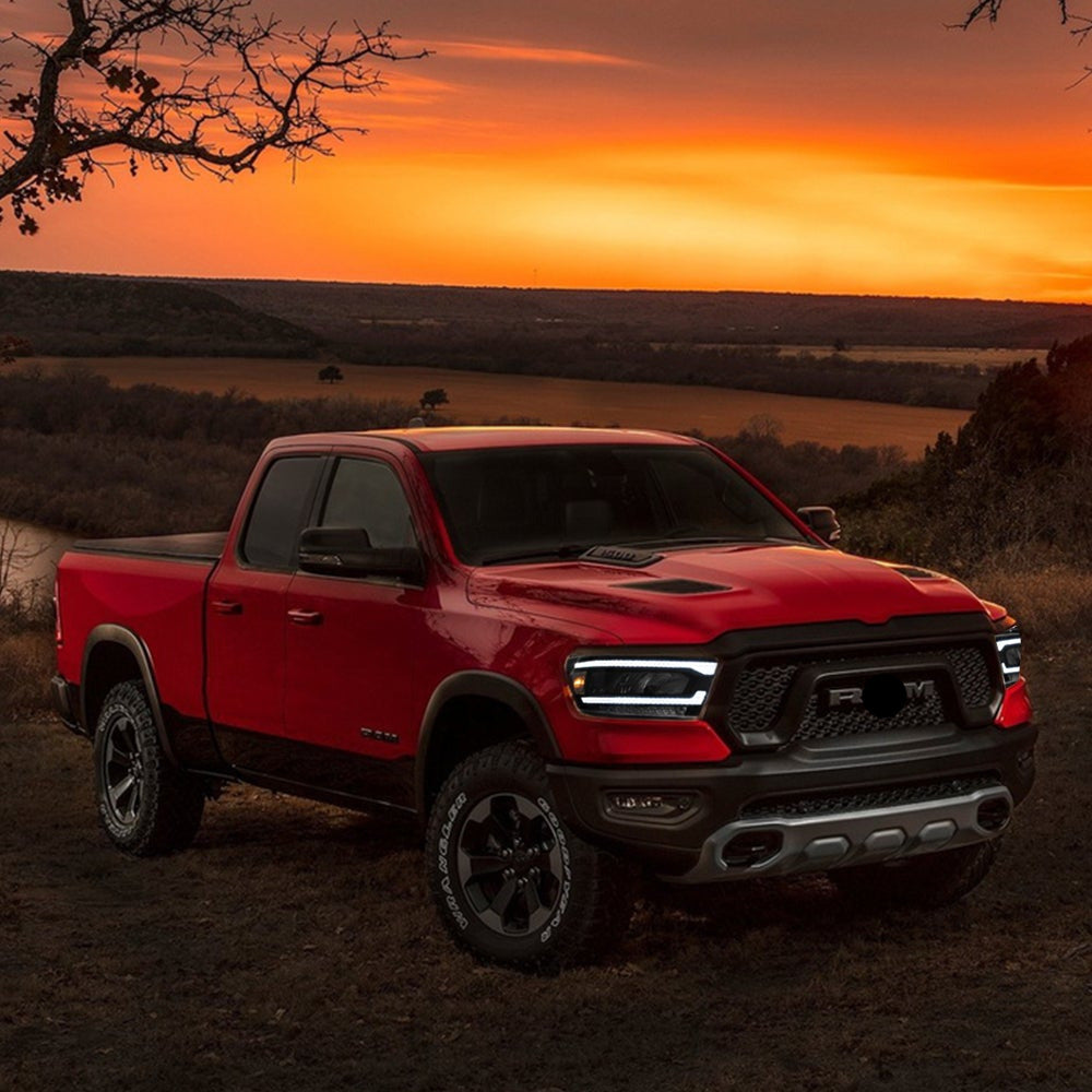 2019-2021 Dodge RAM 1500 Full LED Reflector Headlights Assembly