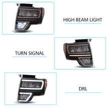 Charger l'image dans la galerie, Vland Carlamp Projector Headlights Fit for Ford F150 2009-2014(Not Fit For F250/F350)