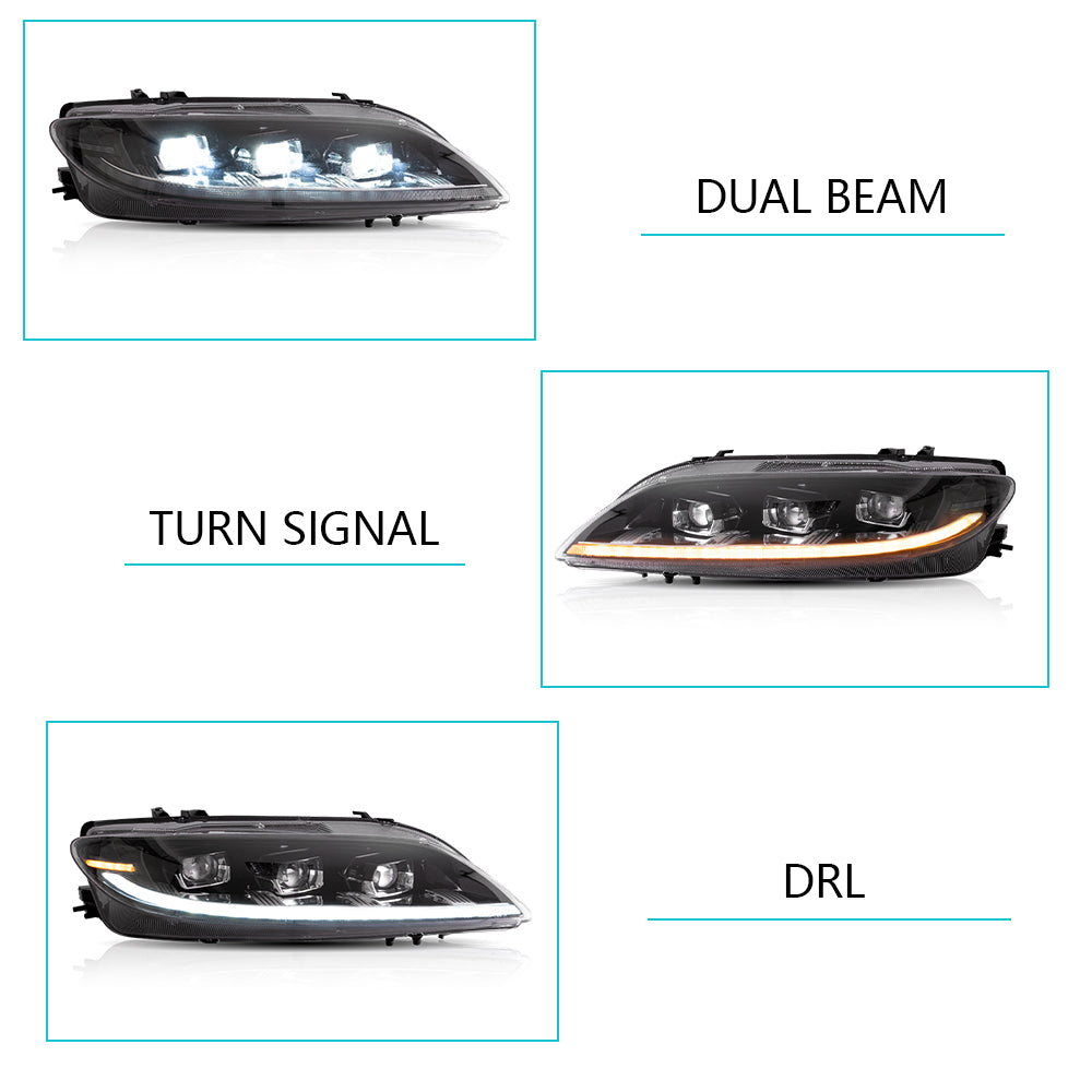 VLAND LED Headlights Fit For Mazda 6 2003-2008