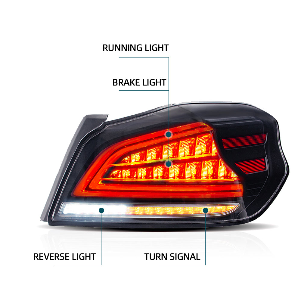 15-21 Subaru WRX & WRX STI 1th Gen(VA) Vland LED Tail Lights With Sequential Turn Signal