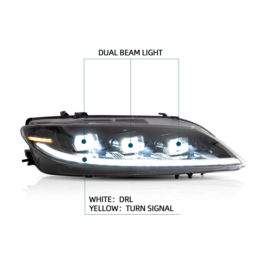 VLAND LED Headlights Fit For Mazda 6 2003-2008