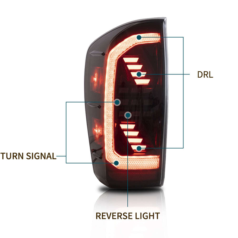 VLAND LED Taillights For Toyota Tacoma 2016-2022 with Sequential Indicators Turn Signals