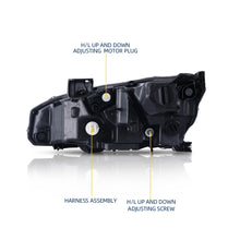 Carica l'immagine nel visualizzatore di Gallery, Headlight Assemblies Compatible with 16 17 18 2019 Civic Headlamps Black Housing Clear Lens