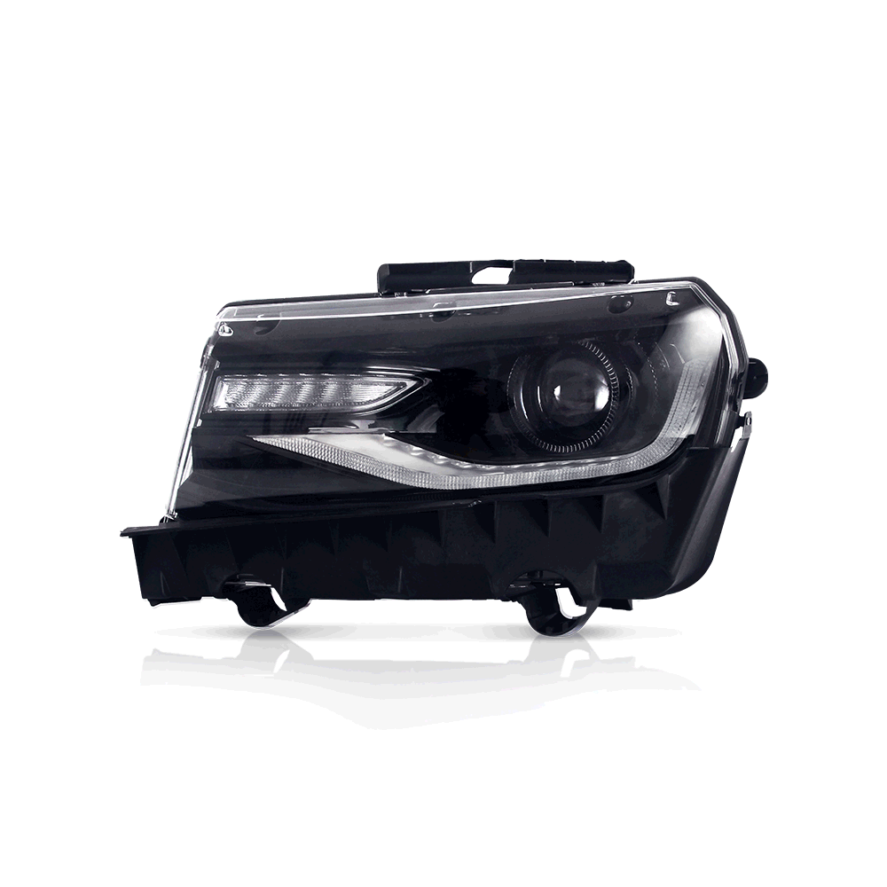 Reflektory Vland Carlamp do Chevroleta Camaro 2014-2015 z kierunkowskazami sekwencyjnymi (żarówki NIE są dołączone)
