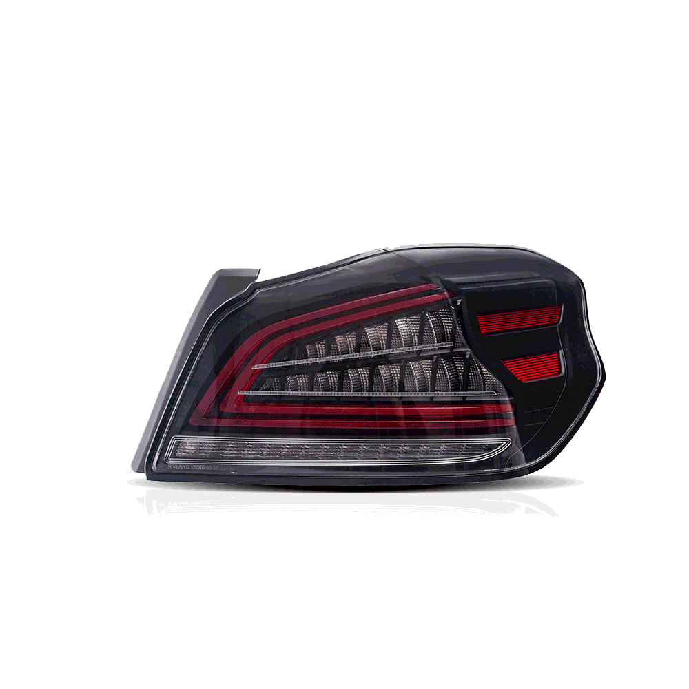 Full LED Subaru Wrx Tail Lights 2015-2019 ABS, PMMA, GLASS Material