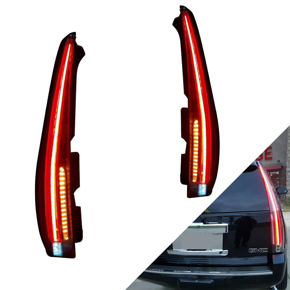 Vland Carlamp LED Tail Lights For 2007-2014 GMC Yukon u0026 Chevy Tahoe/Su –  VLAND™ Professional sales of car headlights and taillights
