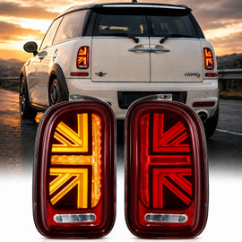 Vland LED Union Jack Tail Lights For Mini R55 Clubman 2007-2013 [E-mark]