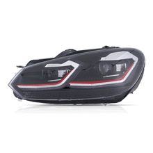Load image into Gallery viewer, 08-14 VW Golf Mk6 Vland Full LED Headlights MK7.5 Style