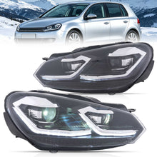 Load image into Gallery viewer, 08-14 VW Golf Mk6 Vland Full LED Headlights MK7.5 Style