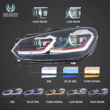 Load image into Gallery viewer, 08-14 VW Golf Mk6 Vland Full LED Headlights MK7.5 Style