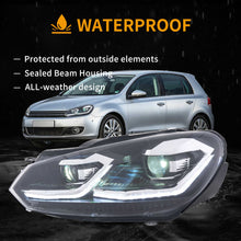 Load image into Gallery viewer, 08-14 VW Golf Mk6 Vland Full LED Headlights MK7.5 Style