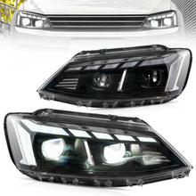 Načíst obrázek do prohlížeče Galerie, 12-18-VW-Jetta-MK6-Vland-Dual-Beam-Projector-Headlights-YHA-ST-8171-1
