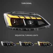 Načíst obrázek do prohlížeče Galerie, 12-18-VW-Jetta-MK6-Vland-Dual-Beam-Projector-Headlights-YHA-ST-8171-2